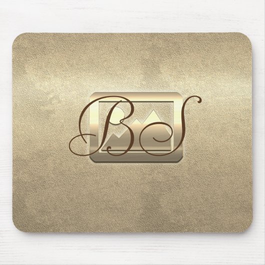 レトロ金ゴールドホリデーヴィベ マウスパッド (正面)