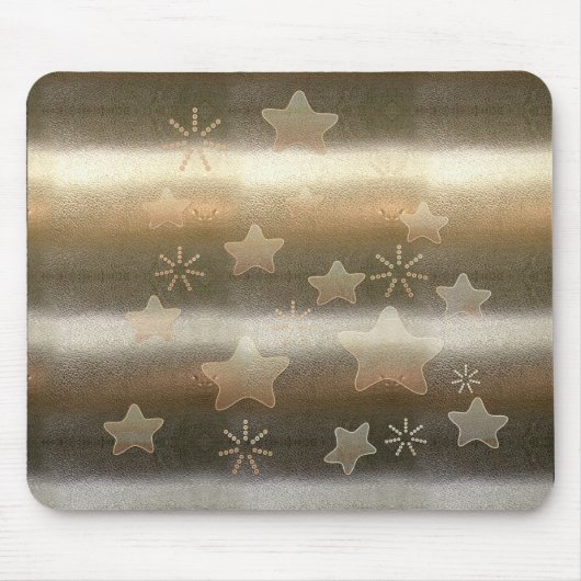 レトロ金ゴールドホリデーヴィベ マウスパッド (正面)