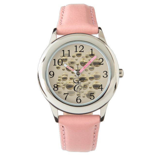 レトロ金ゴールドホリデーヴィベ 腕時計 (正面)