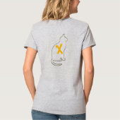 レトロ金ゴールドホリデーヴィベ Tシャツ (裏面)