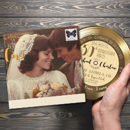 レトロ金ゴールドレコード50周年記念アルバムカバー 封筒