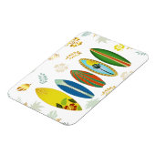 レトロ金ゴールド熱帯沿岸サーフボード マグネット (左側)