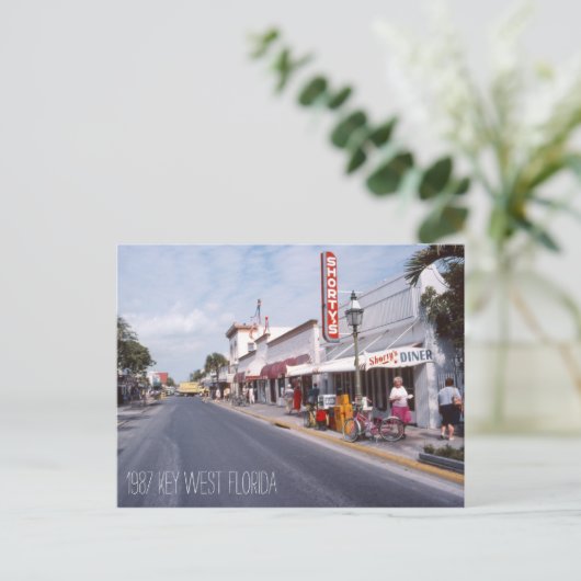 レトロ鍵ウエストフロリダポストカード ポストカード (スタンド正面)