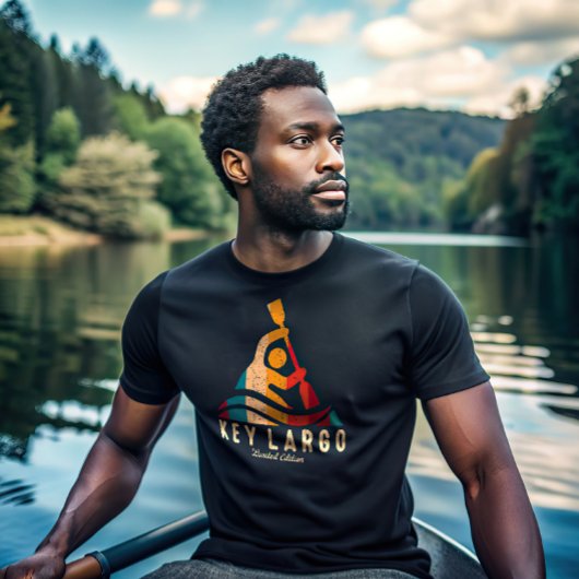 レトロ鍵ラルゴカヤック Tシャツ