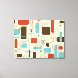 レトロ長方形 キャンバスプリント