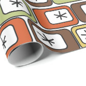 レトロ長方形(スターバスト) ラッピングペーパー (ロールコーナー)