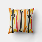 レトロ開花の色 クッション (裏面)