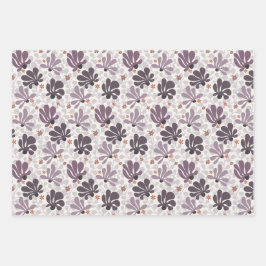 レトロ開花デライト ラッピングペーパーシート