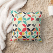 レトロ開花ピロークッション クッション (ブランケット)