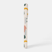 レトロ開花抽象芸術フローラ iPhone 16ケース (右側面)