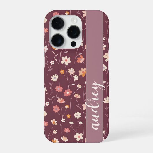 レトロ開花 iPhoneケース (裏面)
