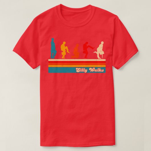 レトロ間抜けウォーク Tシャツ (デザイン正面)