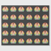 レトロ陶器女性陶芸窯 ラッピングペーパー (フラット)