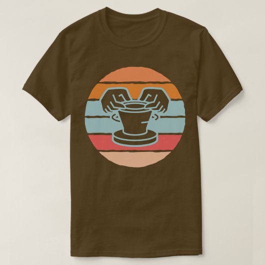 レトロ陶磁窯焼 Tシャツ (デザイン正面)