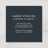 レトロ離れス・グルーヴィガーリー植物学 スクエア名刺 (裏面)