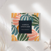 レトロ離れス・グルーヴィガーリー植物学 スクエア名刺