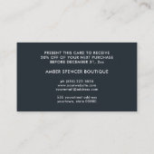 レトロ離れGROOVY BOTANICALクーポンカード 名刺 (裏面)