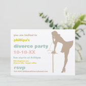 レトロ離婚パーティの招待状 招待状 (スタンド正面)