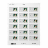 レトロ雪だるまギフトラベル ラベル (フルシート)