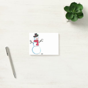 レトロ雪だるまクリスマスウィンターヴィンテージホリデー ポストイット