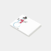 レトロ雪だるまクリスマスウィンターヴィンテージホリデー ポストイット (アングル)