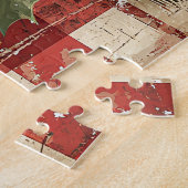 レトロ雪だるまパズル ジグソーパズル (側面)