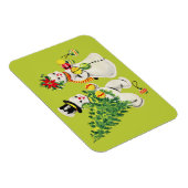 レトロ雪だるま マグネット (右側)