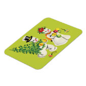 レトロ雪だるま マグネット (左側)