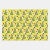 レトロ雪だるま ラッピングペーパーシート (正面)