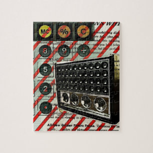 レトロ電子スピーカー短波無線 ジグソーパズル