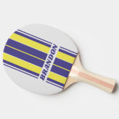 レトロ電気レモングレープストライプボード名 卓球ラケット (横)