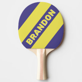 レトロ電気レモンボはっきりしたープストライプの名前 卓球ラケット