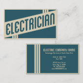 レトロ電気技師 名刺 (正面/裏面)