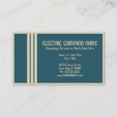 レトロ電気技師 名刺 (裏面)