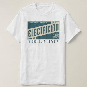 レトロ電気技師 Tシャツ