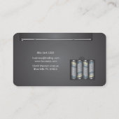 レトロ電池のラジオ 名刺 (裏面)