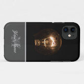レトロ電球モノグラム! Case-Mate iPhoneケース (裏面(横))