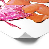 レトロ電話の幼児 ポスター (角)