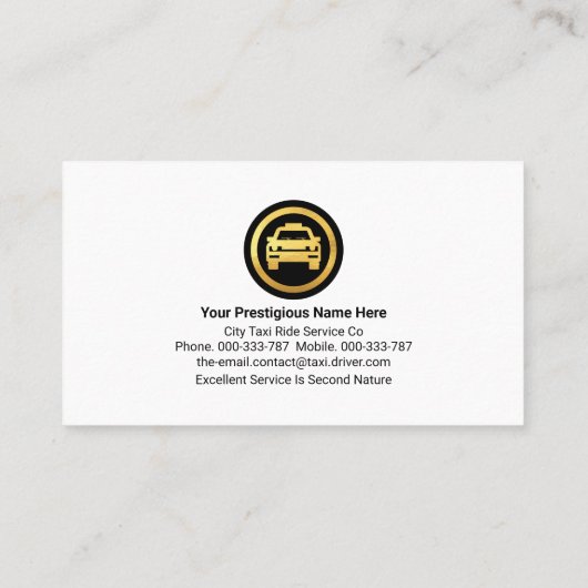 レトロ電話タクシー運転手 名刺 (裏面)