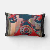 レトロ電話腰枕 ランバークッション (裏面)