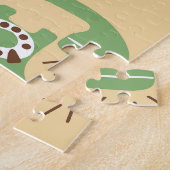 レトロ電話、カラフルシームレスなパターン。 ジグソーパズル (側面)