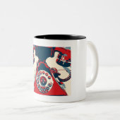 レトロ電話 ツートーンマグカップ (正面右)