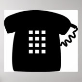 レトロ電話 ポスター (正面)