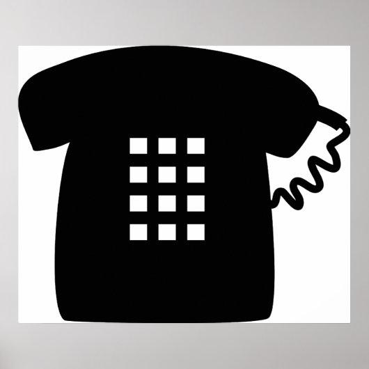 レトロ電話 ポスター (正面)