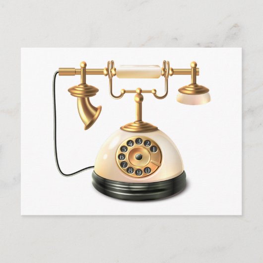 レトロ電話 ポストカード (正面)