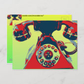 レトロ電話 ポストカード (正面/裏面)