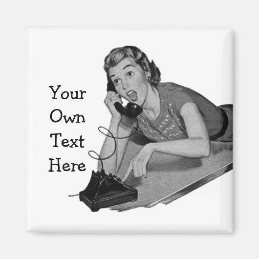 レトロ電話 マグネット (正面)