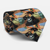 レトロ電話（ロータリダイヤル付き）、ヴィンテージ業 ネクタイ (ロール)