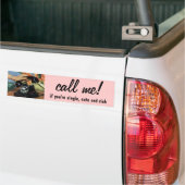 レトロ電話（ロータリダイヤル付き）、ヴィンテージ業 バンパーステッカー (トラック上)