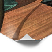 レトロ電話(ロータリダイヤル付き)、ヴィンテージ業 ポスター (コーナー)